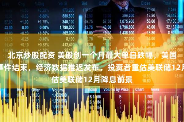 北京炒股配资 美股创一个月最大单日跌幅，美国政府关门事件结束，经济数据推迟发布，投资者重估美联储12月降息前景